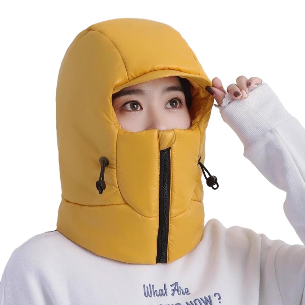 Unisex Bomber Hat Trapper Hat with Neck Warmer Bomber Hat Balaclava for Outdoor Winter Mask for Skiing Camping Hiking