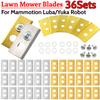 36 шт. Металлические сменные лезвия с шайбами и винтами, лезвие для стрижки газона, набор лезвий из нержавеющей стали для робота Mammotion Luba