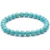 Bracelet - Hellostone - Turquoise - 6 Mm - Elastic - 17 Cm