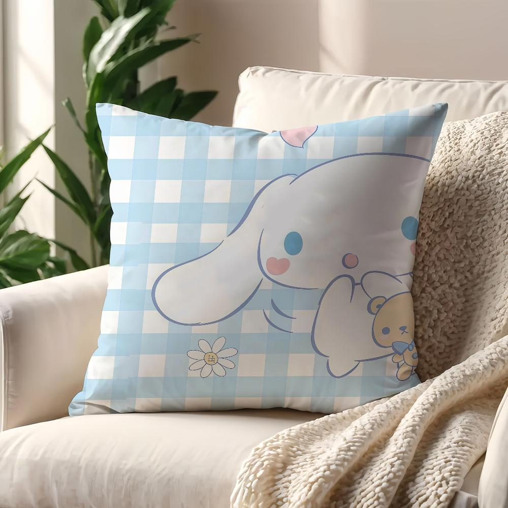 Kawaii CCinnamoroll cushion cover For Pillow Printing Sofa Decoration Home Car Room Coffee Shop Office Nordic Simplicity