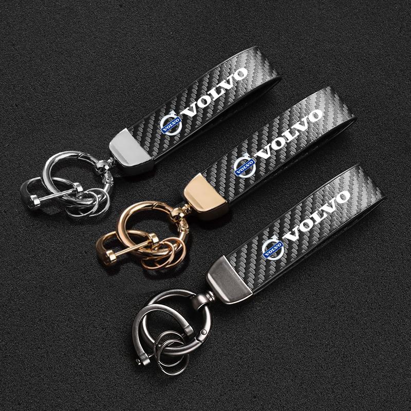 Volvo Car Keychain Zinc Alloy Auto key Ring Pendant For Xc60 Xc90 V40 V60 S60 V50 V90 S80 C40 XC40 V70 XC70 C30 C70 EX90 Rdesign