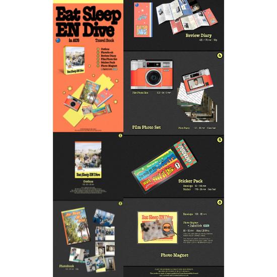 Выберите POB TRAVEL BOOK ENHYPEN Eat Sleep EN Погружение в AUS