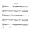 20pcs 10pcs 6cm Stainless Steel Extension Chain Extended Connector Tail Chain for Bracelet Necklace DIY Jewelry Making Findings