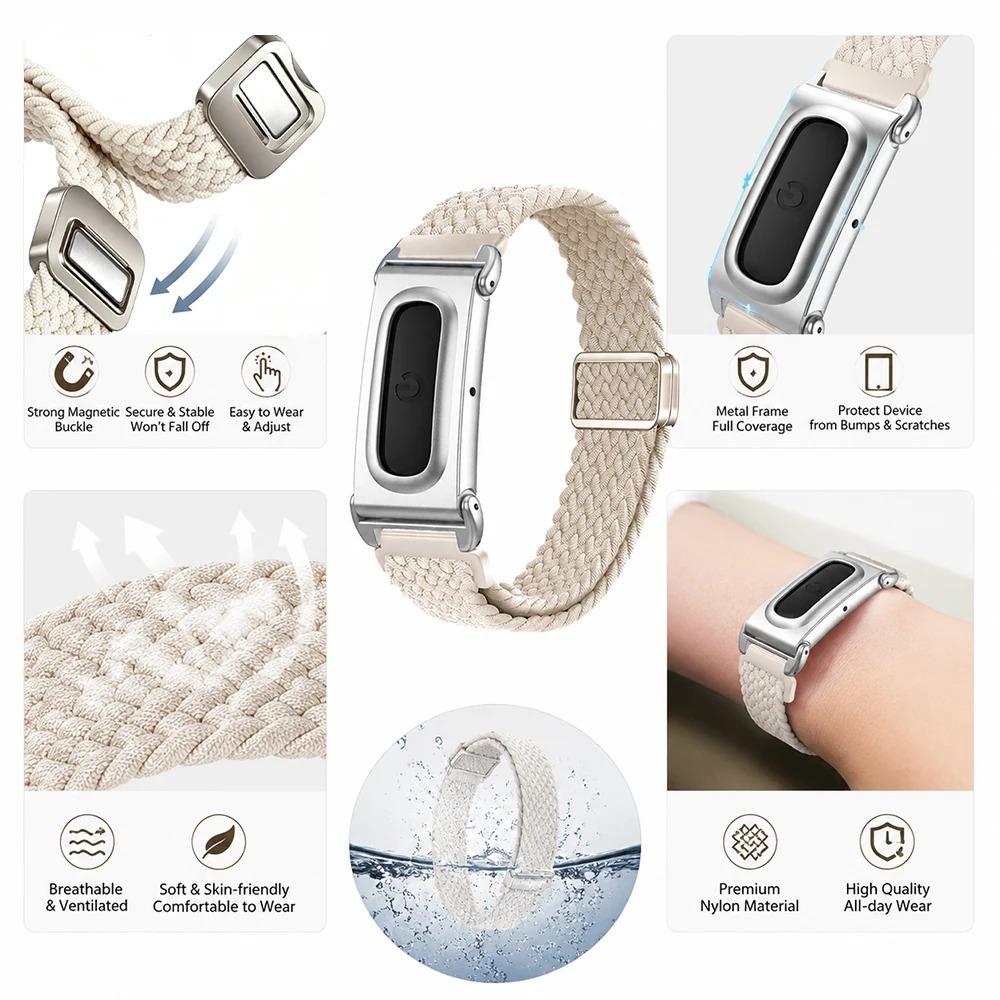 Нейлоновый ремешок для Google Fitbit Air band Фитнес-трекер Сменный ремешок Регулируемый магнитный ремешок Для ремешка Google Fitbit Air