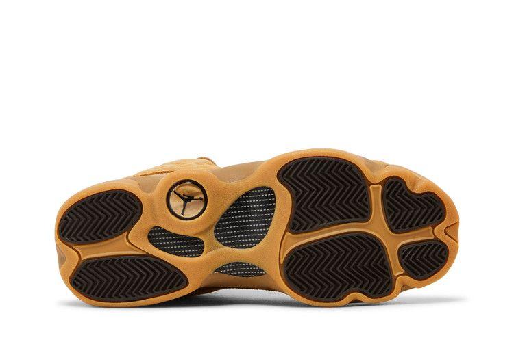Детские кроссовки Jordan 13 Retro Wheat (GS) Элементарное золото/Барочный коричнево-жевательная резинка-желтый