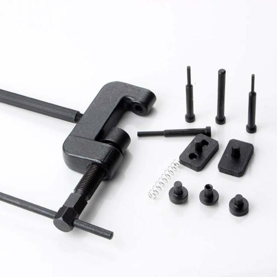 Комплект съемников подшипников для мотоцикла Двухзахватный съемник подшипников Простой в использовании инструмент-съемник Компактный портативный экстрактор Цепь