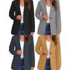 Spring and Autumn Women's Solid Color One Button Waist Wrapped Suit Coat Temperament Women's Top Fashion Women's Coat