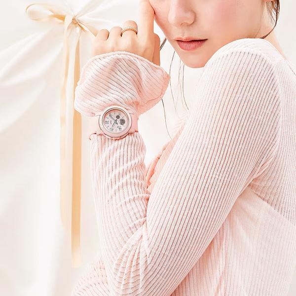 Casio Women's Baby-G BGA-290RA-4AJF [BABY-G Ribbon Design] Round Watch Resin Digital Analog