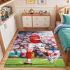 "Football Player in Red Arsenal Jersey" Patterned carpet, suitable as a non slip play mat for the living room and bedroom sofa