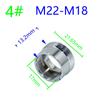 Серебряный 1/2" M16 M17 M18 M19 M20 M22 M24 M28 M32 резьбовой соединитель латунь для крана переходник для ремонта 1 шт.