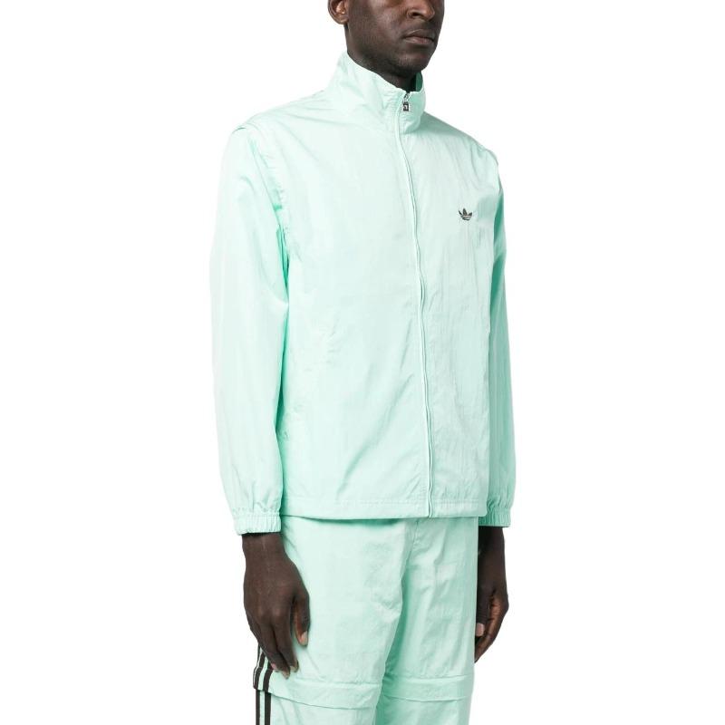 adidas Нейлоновый анорак X Wales Bonner, бирюзовый, унисекс, верхняя одежда, зеленый IA3962