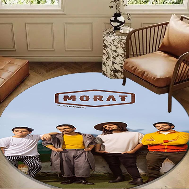 Morat Band Round Rug for Livingroom,Bedroom, Palyroom, Chair Rug, Area rug, Circle Carpet, Large Size Decor Fan Christmas gift