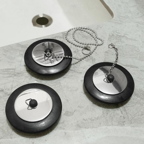 Резиновая заглушка для слива раковины с удобным крючком, средство для предотвращения засора раковины, необходимый аксессуар для раковины для домовладельцев