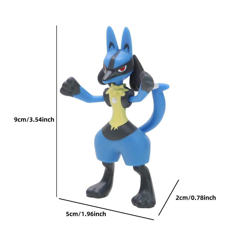2-3inch Pokemon PVC Action Figure Pikachu Charmander Eevee Figures Dolls Model Anime Collection Ornamental Toy Kid Birthday Gift