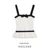 Kaslead New Women Clothes Western Style Fashion Color Matching Bow Decoration Thread Top 4770173