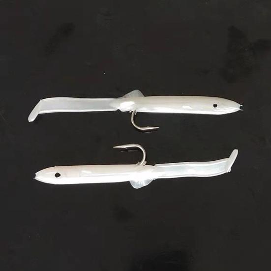 5 шт./уп. 12 см/4,2 г ПВХ рыболовная приманка Легкая ударопрочная искусственная приманка-угорь для морской рыбалки