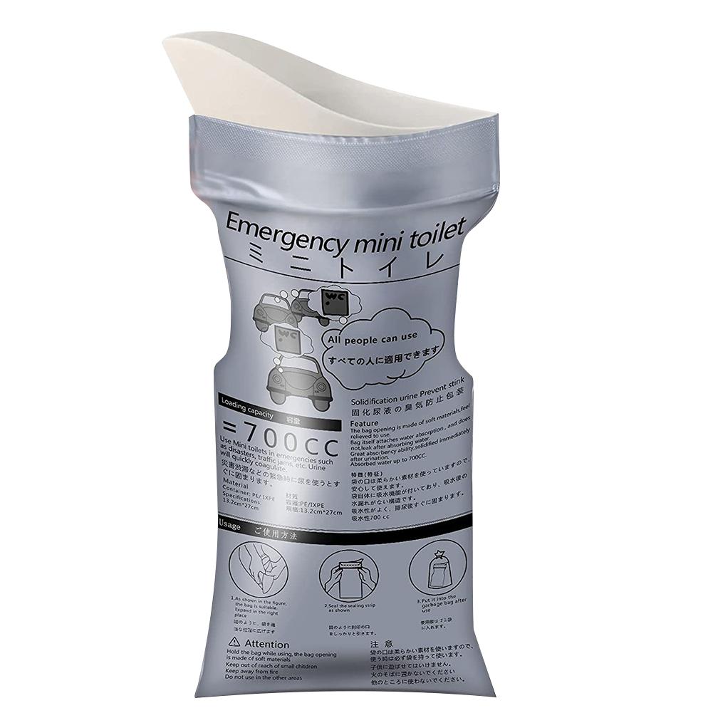 50-1 шт. Мешки для питья в кемпинге, Уличный аварийный мешок для мочеиспускания, Одноразовый дорожный мобильный туалет, Портативный мешок-писсуар для женщин, детей, мужчин