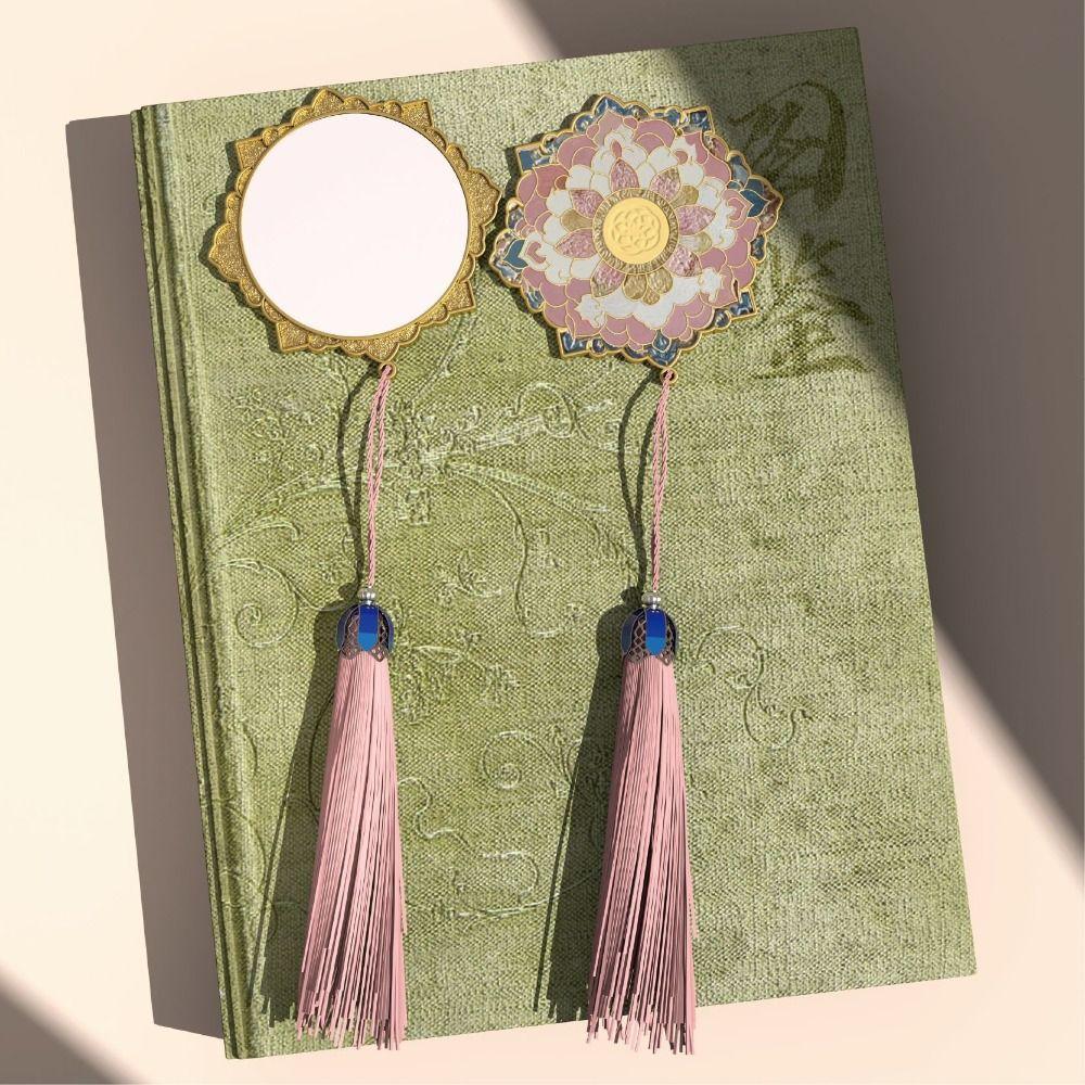 Медное 3D Зеркало для макияжа в виде цветка Изысканное винтажное зеркало Зеркало в китайском стиле Дуньхуан Унисекс