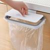 Garbage Bag Holder, Portable Plastic Garbage Bag Organiser with Lid, Hanging Garbage Bag Holder, Cabinet Door Hanger