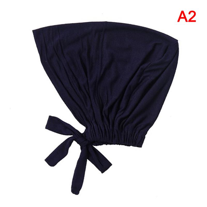 Muslim Inner Cap Stretch Hijab With Rope Adjustable Women Underscarf