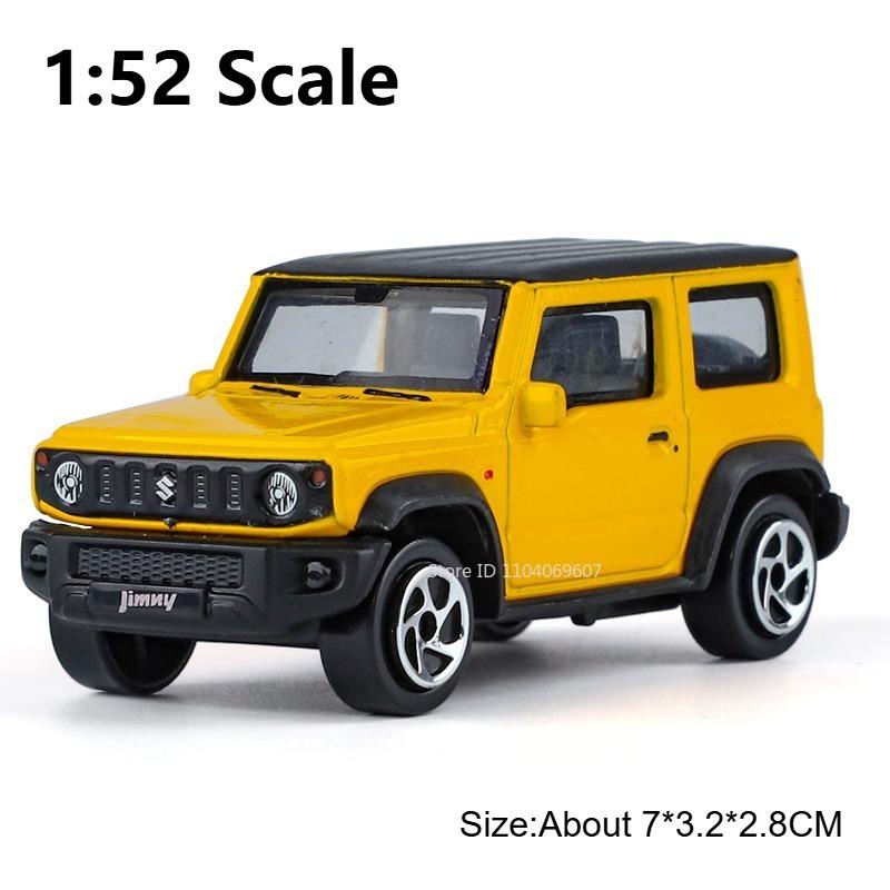 SCCF4 1:52 Suzuki Jimny Model Toy Cars Alloy Diecast Miniature Vehicles Slide Forward Exquisite Interior Shock Absorption Kids Gifts
