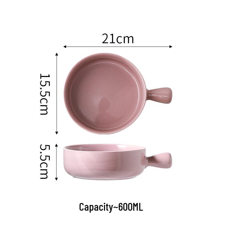 Керамические миски ZISIZ с ручкой (3-Pack)