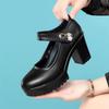 Zapatos de mujer модные милые удобные весенне-летние нескользящие туфли с пряжкой на ремешке для женщин, студентов, школьников, удобные туфли ba195