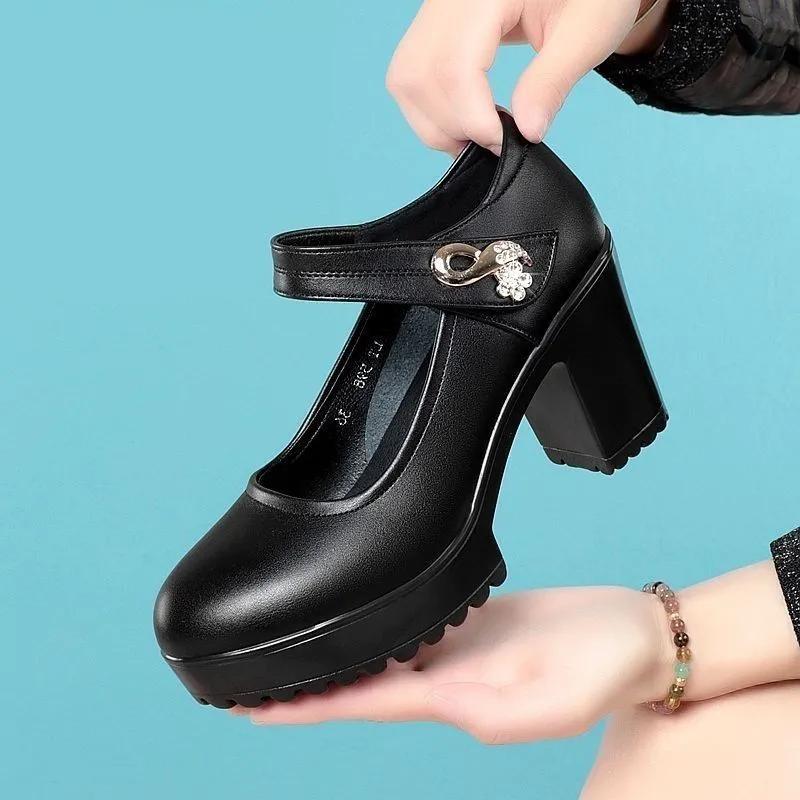 Zapatos de mujer модные милые удобные весенне-летние нескользящие туфли с пряжкой на ремешке для женщин, студентов, школьников, удобные туфли ba195