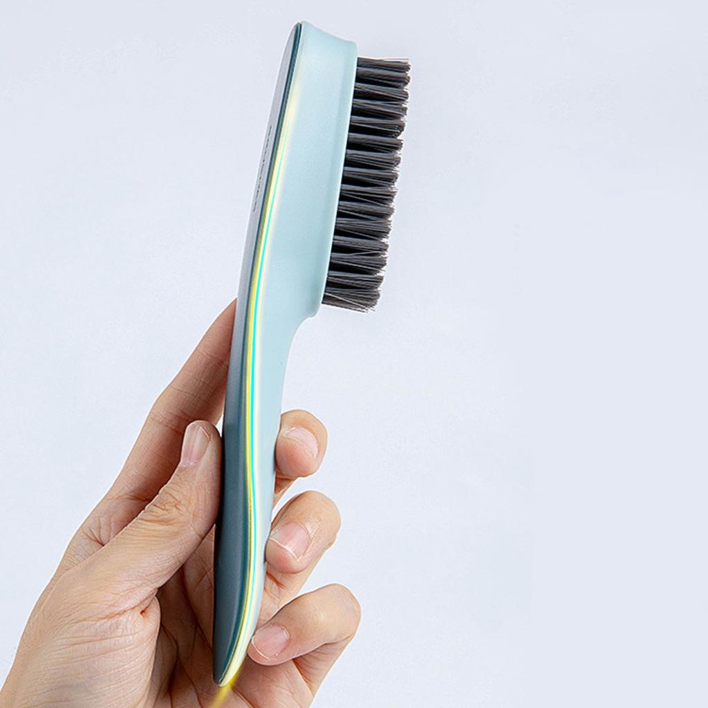 Shoes Brush Multifunctional Flocked Bristles Laundry Brush Cleaning Tool for HouseholdDark Blue