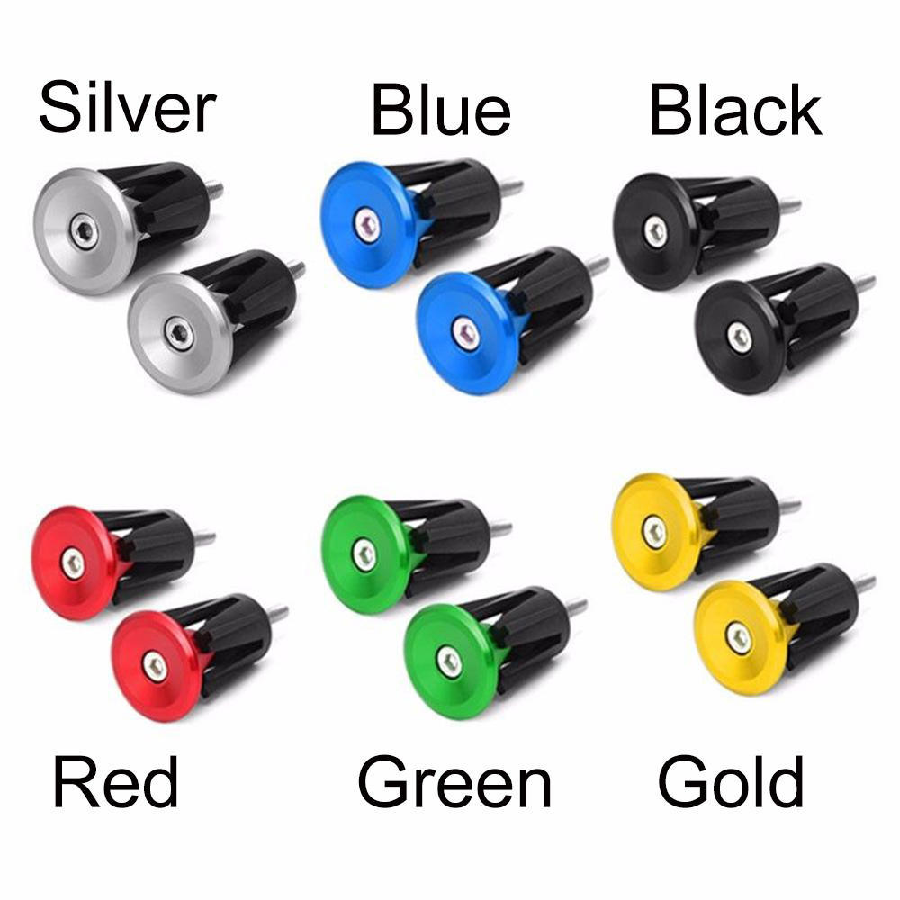 Fashion Lock-On Cycling Aluminum Alloy Bike Handle End Plugs Handle Bar Cap  Handlebar Grips Covers
