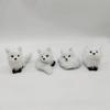 Figurine Plush Fox Doll Toy Mini Squatting Sitting Fox Model Plush Simulation Fox  Birthday Gift