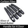 Black Carbon Fiber Door Handle Cover for Toyota Previa Tarago Estima Aeras XR50 2006~ Accessories Stickers Trim Set Chrome