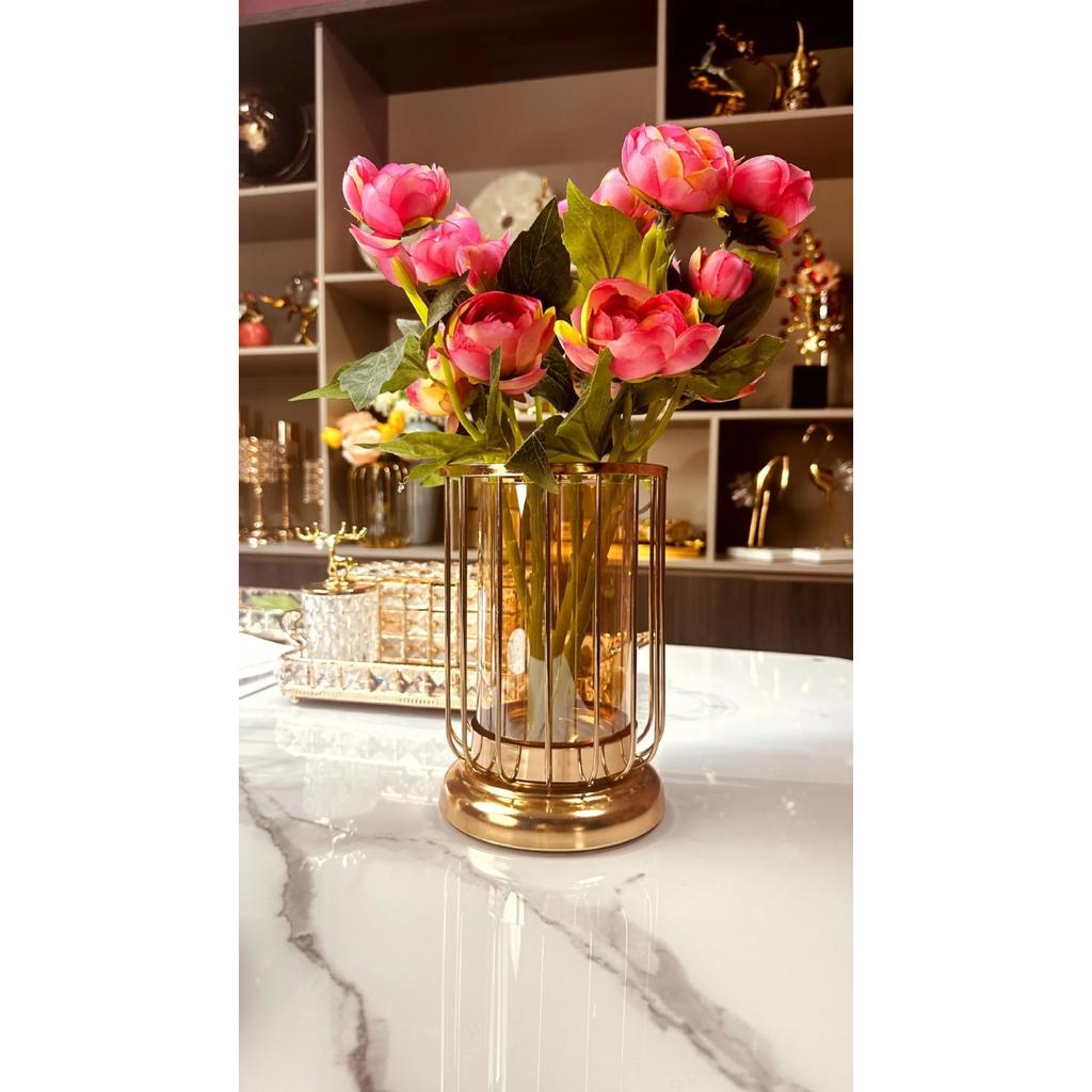 Новый креативный стиль, украшение в виде настольной вазы, цветочная композиция, стеклянная бутылка для гидропоники, железное художественное украшение для гостиной