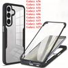 Ударопрочный чехол с покрытием на 360 градусов для Samsung Galaxy A26 A36 A56 A55 A15 A25 A35 A16 A06 с передней и задней защитной крышкой