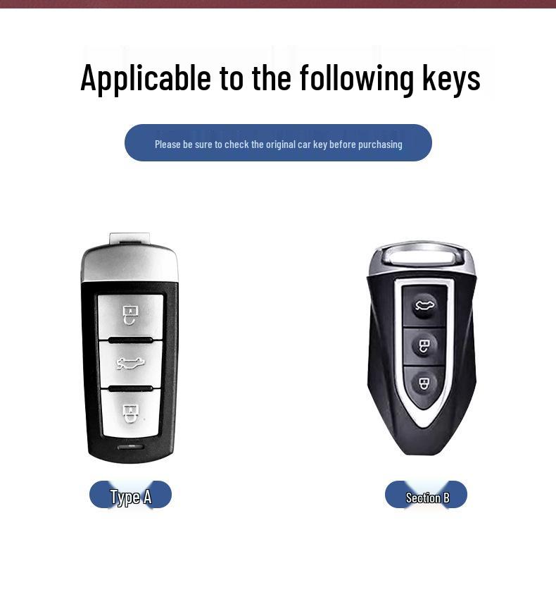 Zotye T600/T700 Damai X5/Z700 Full Wrap Sport Version Car Key Case for Men