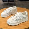 Platform White Shoes Women's Summer New Thin Mesh Breathable Mesh Soft Bottom Casual Versatile Sneakers