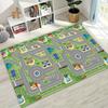 Child Urban City Road Traffic Learning Interactive Game Playroom Rug for Bedroom Living Room Sofa Home Doormat Decor,Non-slip