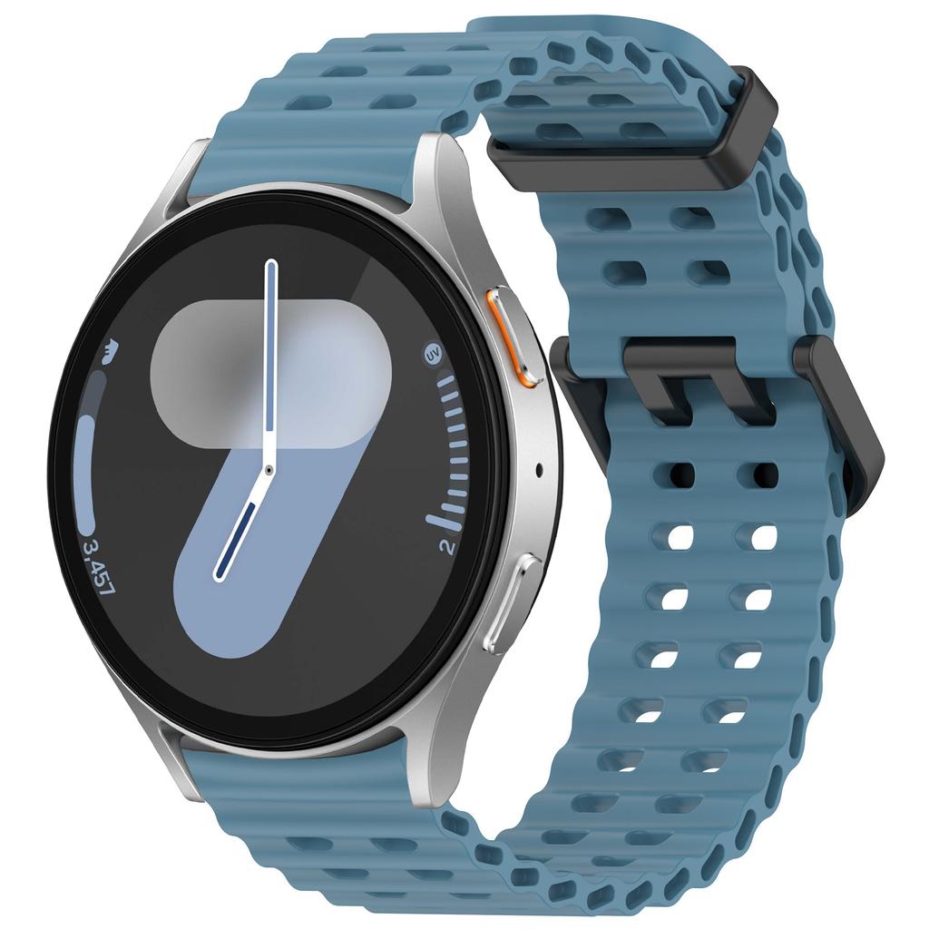 Морской ремешок для Samsung Galaxy Watch 7 FE 5 6 4 Classic 5 pro 40 44 мм Без зазоров Силиконовый браслет correa Galaxy Watch6 watch4 Ремешок