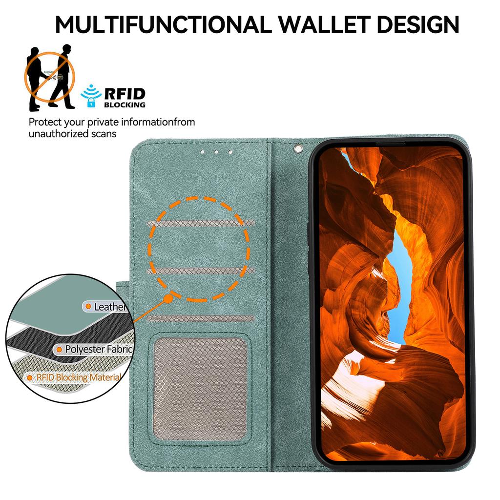 ABEEL Чехол для Motorola Edge 60 5G/60 Fusion 5G, кожаный откидной чехол с цветной вставкой, блокировка RFID