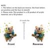 Automobile Pendant 2D Cat Car Rearview Mirror Hanging Ornament Acrylic Cat Charm Keyring Auto Backpack Keychain