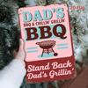 Металлический Плакат Декор Стены Подарок для Папы на BBQ Гаражный Бар Мужская Берлога