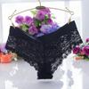 Sexy Lace Underwear Women's Lingerie Hollow Briefs Transparent Thong Female Underpant Pure Cotton Crotch Panties