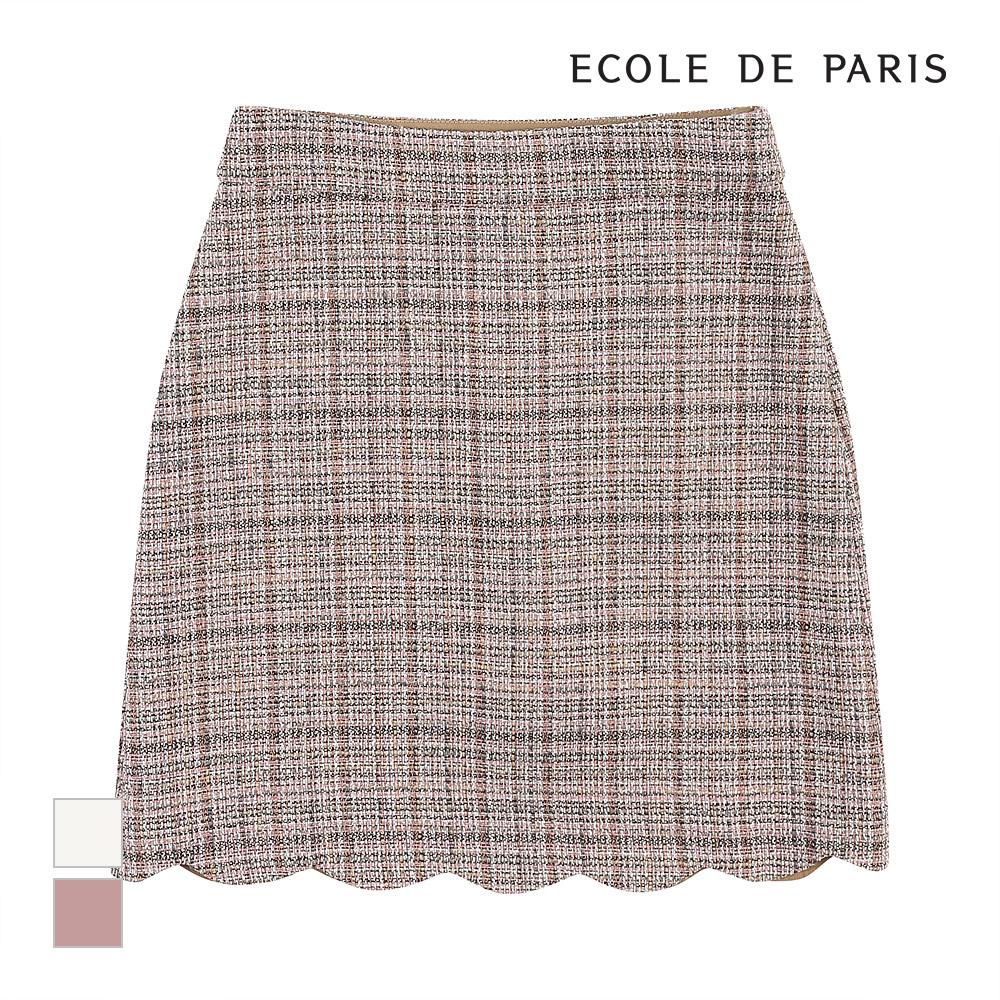 ECOLEDEPARIS Твидовая мини-юбка_Cb1Ywsc032Z