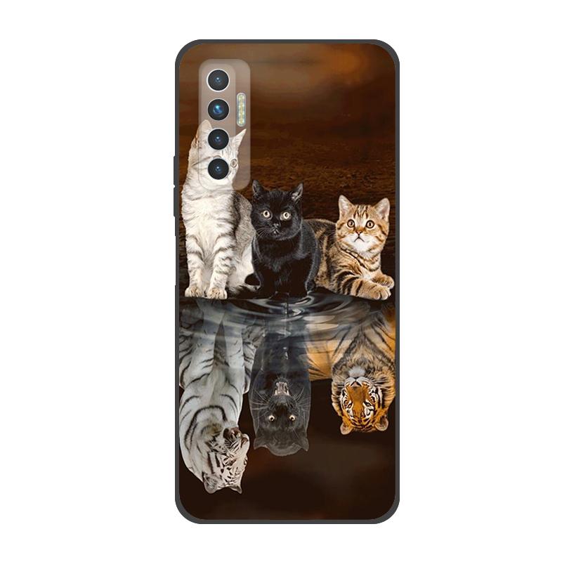 For Tecno Camon 17P Case Soft Silicone For Tecno Camon 17P Casing Painted TPU Back Cover