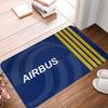 Персонализированный коврик для пилота истребителя Airbus, противоскользящий, для самолета, кухни, ванной комнаты, сада, 40x60 см