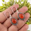 Carnelian Earrings, Natural Gemstone 925 Solid Sterling Silver Earrings, Handmade Jewelry, Birthday And Anniversary Gift For Her
