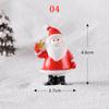 1PC Gifts Santa Claus Miniatures Christmas Tree Resin Figurines Snowman Fairy Garden Decor