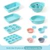 High-Temperature Silicone Baking Set: Square Cake Mold, Toast Tray, Muffin Cup