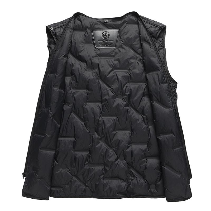 Winter Work Double-sided Woolen Coat Men's Medium and Long Single-breasted Take-off Goose Down Liner Fashion Casual Woolen Coat