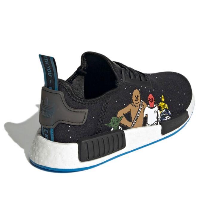 Звездные войны x adidas NMD_R1 Подростковые Кроссовки 'Повстанцы и Первый Орден' Черный Основной-черный Облачно-белый FX6503
